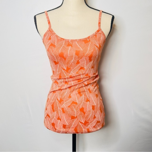 Banana Republic Women's Blouse Top Orange Spaghetti Strap Size Small - Picture 2 of 9